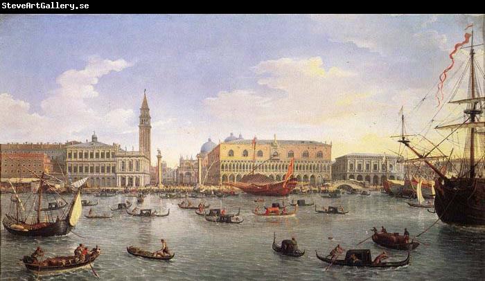 Gaspar Van Wittel The Molo Seen from the Bacino di San Marco 1697